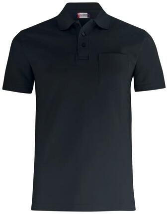 clique Basic Polo Pocket – Unisex-Poloshirt aus Baumwolle mit Brusttasche