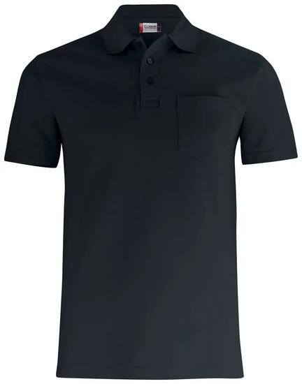 clique Basic Polo Pocket – Unisex-Poloshirt aus Baumwolle mit Brusttasche