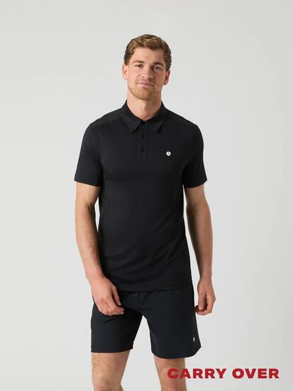 bjorn_borg ACE Mesh Panel Polo aus recyceltem Polyester - BLACK BEAUTY