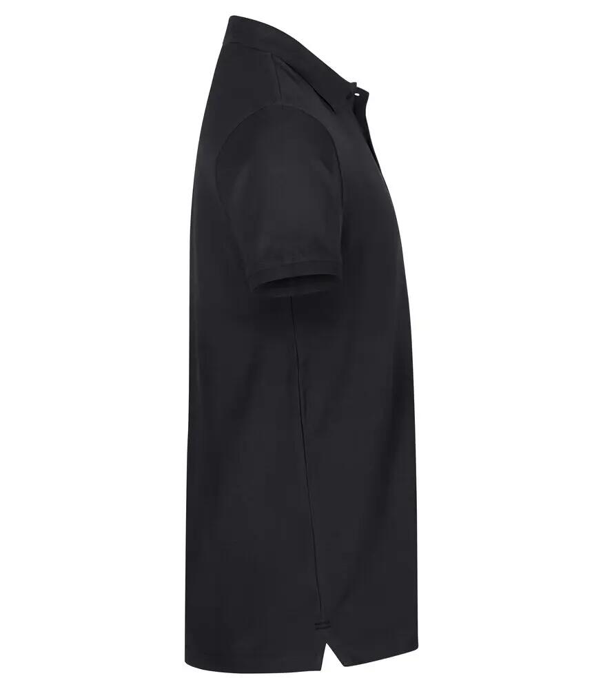 clique Heavy Premium Polo en coton peigné lourd – noir, 2XL 4/4