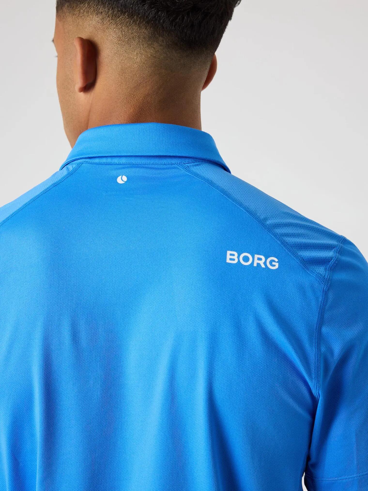 bjorn_borg Polo BORG COURSE en polyester recyclé – PALACE BLUE 4/5