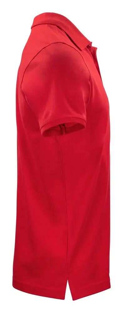 clique Classic OC Polo heren 100% biologisch katoen rood 4/4