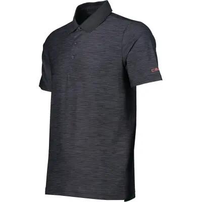 cmp Polo Homem Stretch Melange - respirável e antibacteriano 2/4