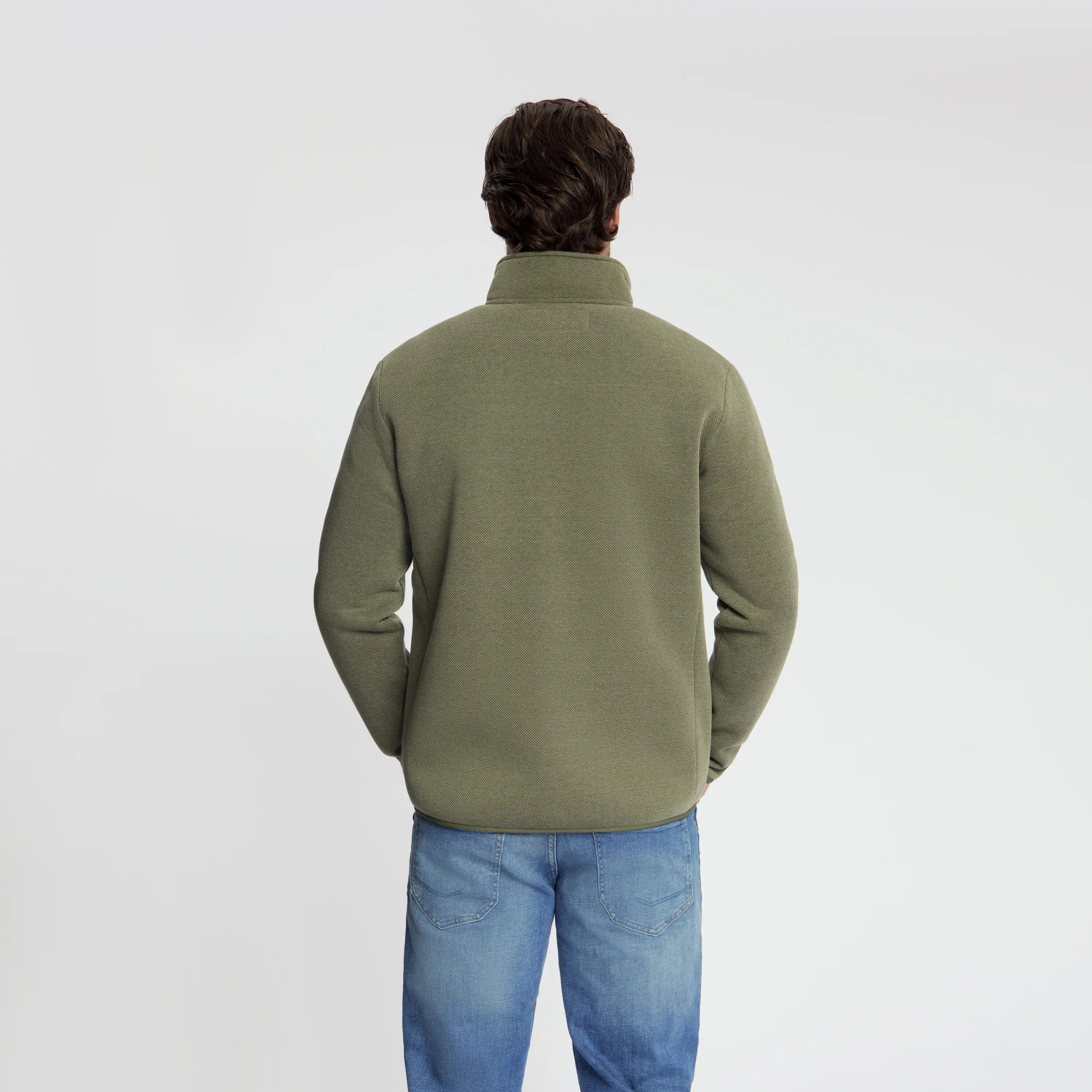 Joey Heren - Outdoorvest - Teddy voering - Groen 3/6