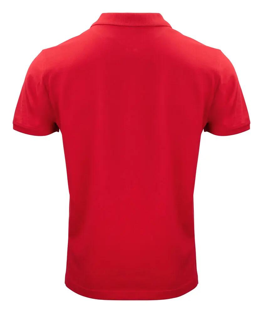 clique Classic OC Polo heren 100% biologisch katoen rood 2/4