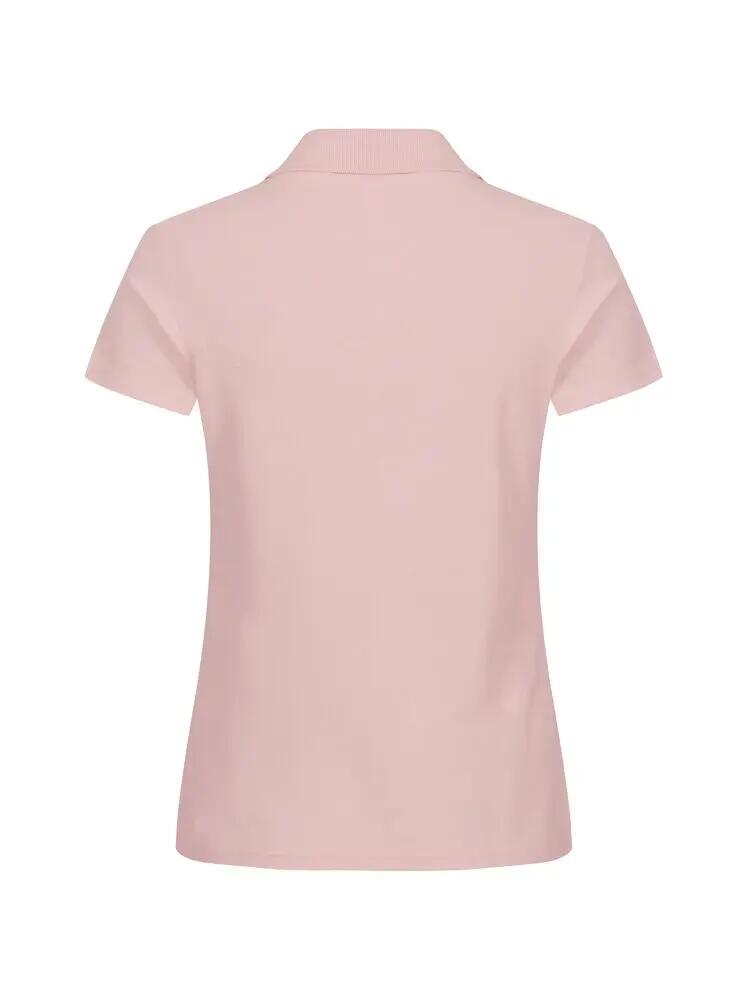 clique Basic Polo Women van katoen — vrouwelijke pasvorm, Candy Pink 3/5