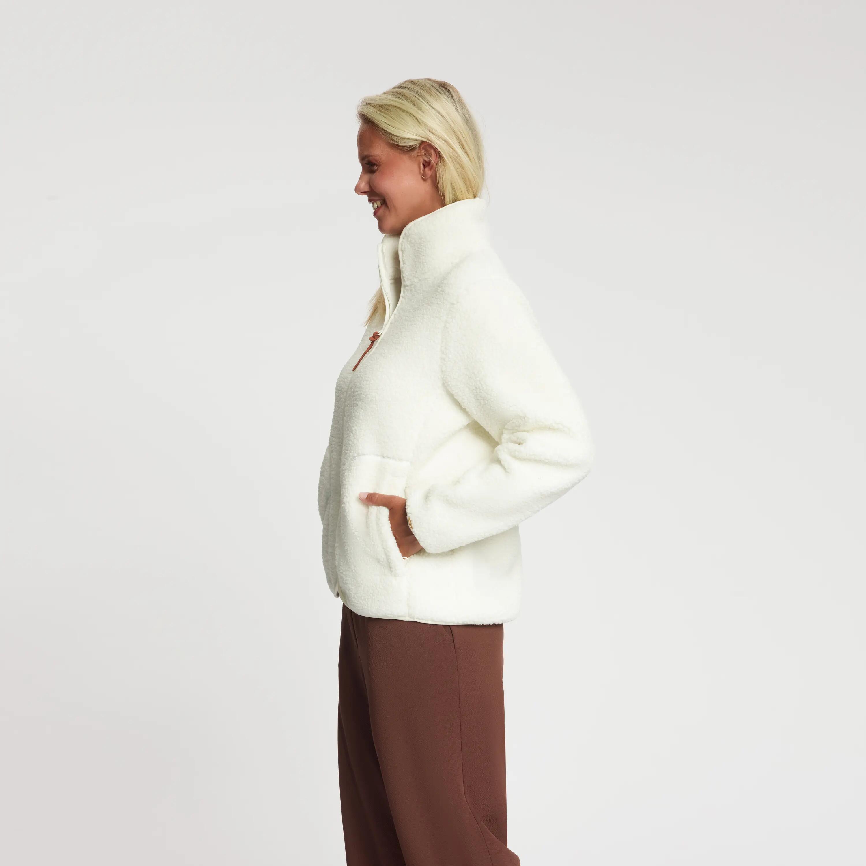 Tara Femme - Gilet d'extérieur - Teddy - Blanc cassé 2/6