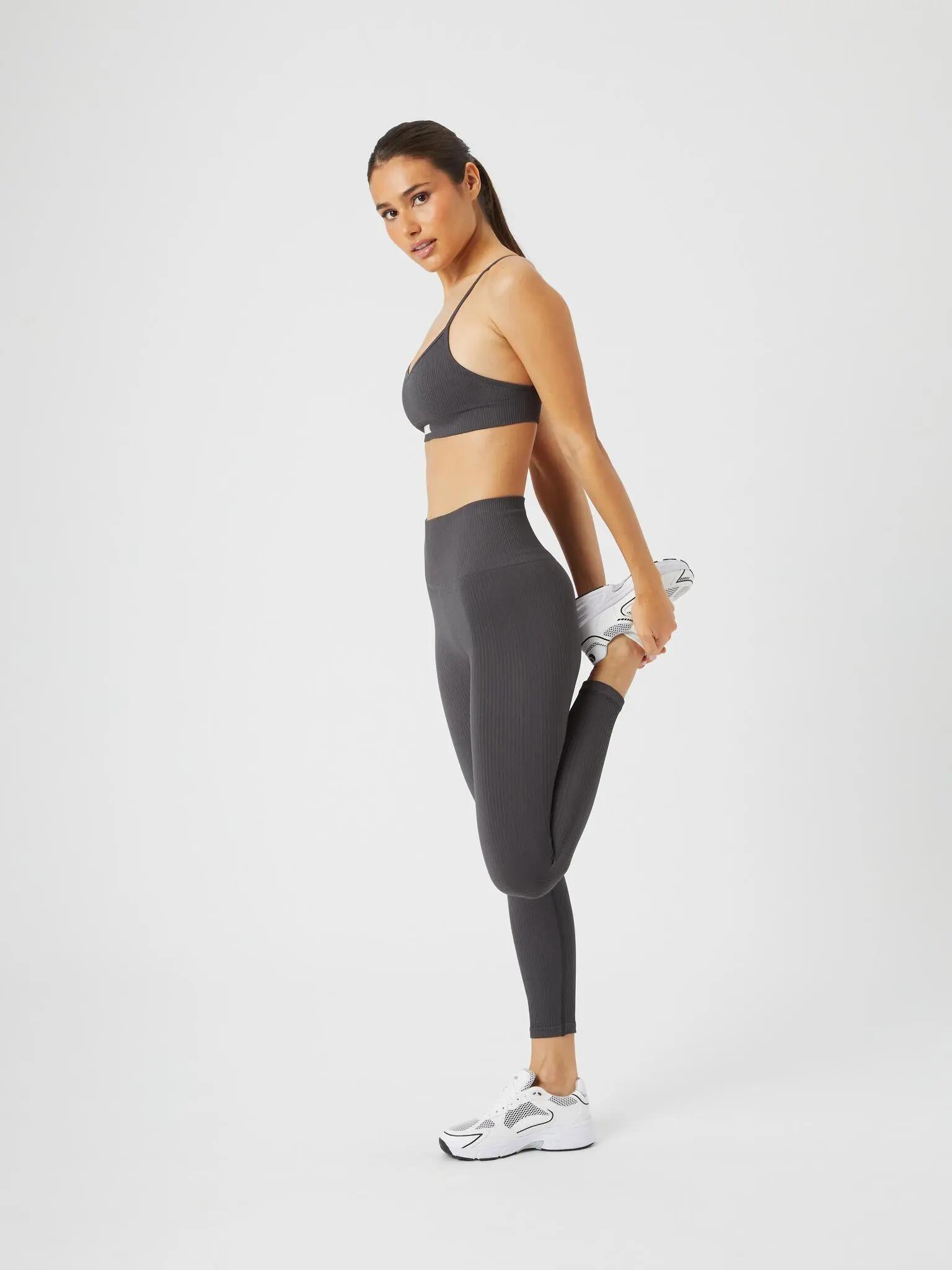 bjorn_borg STUDIO SEAMLESS RIBBED TIGHTS — ASPHALT 5/5