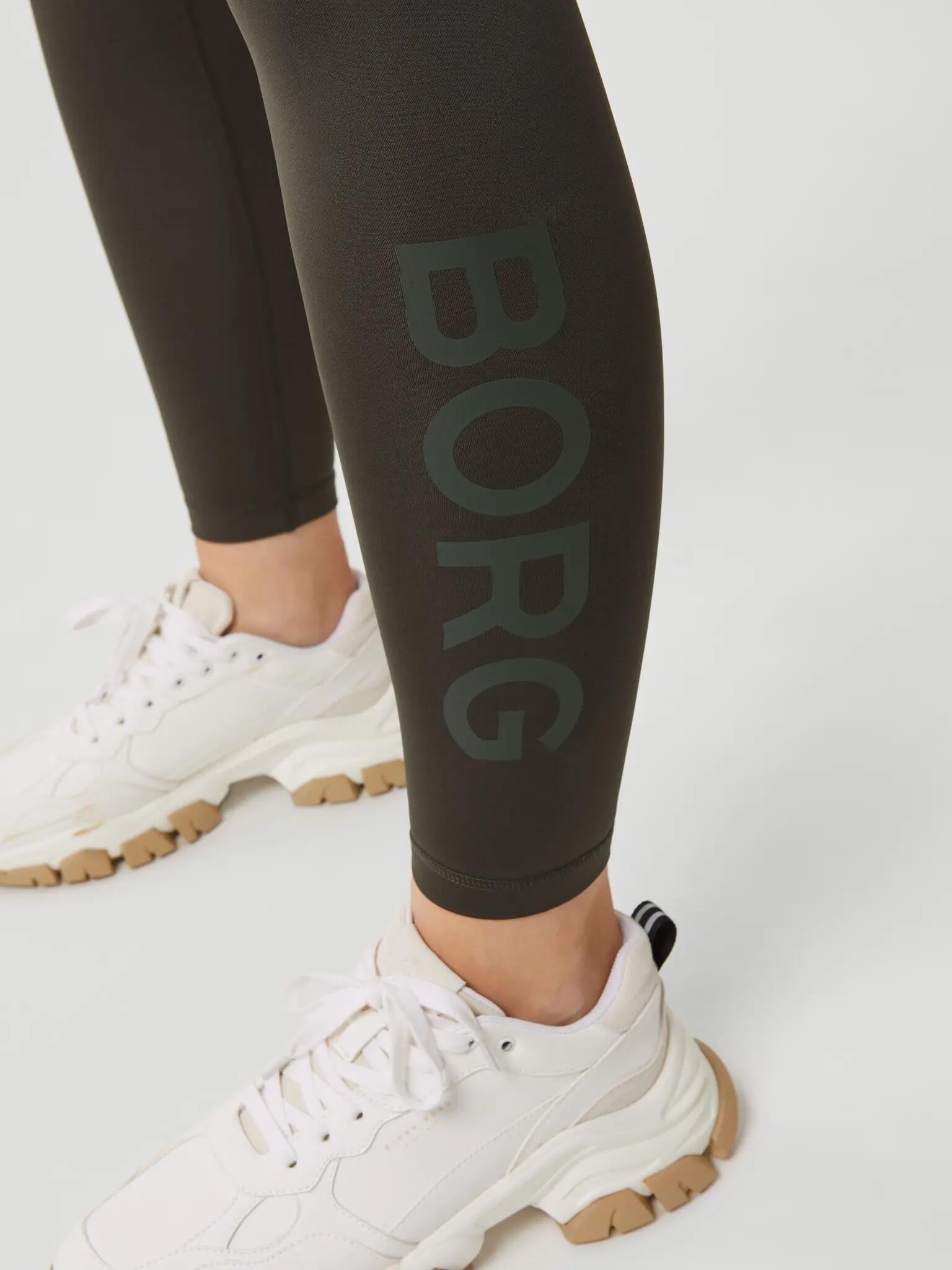 bjorn_borg BORG LOGO TIGHTS mulher — PEAT, tamanho XS 4/5