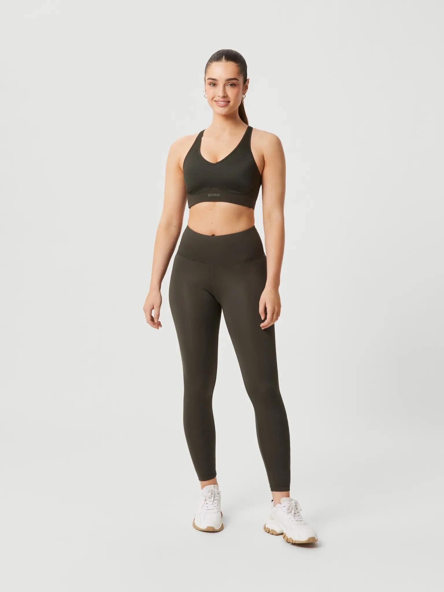 bjorn_borg BORG LOGO TIGHTS mulher — PEAT, tamanho XS 3/5