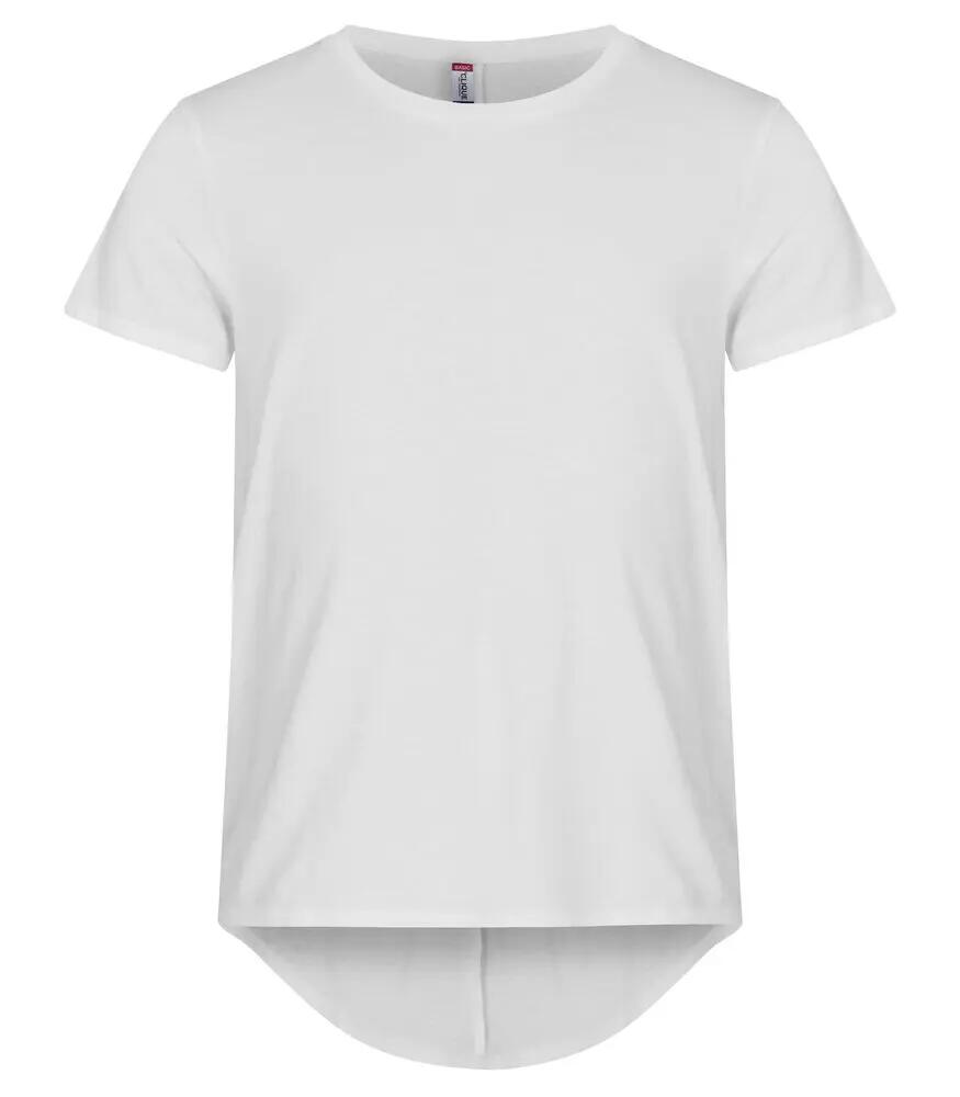 clique T-shirt homme Brooklyn en coton blanc, coupe relaxed et + long 1/4