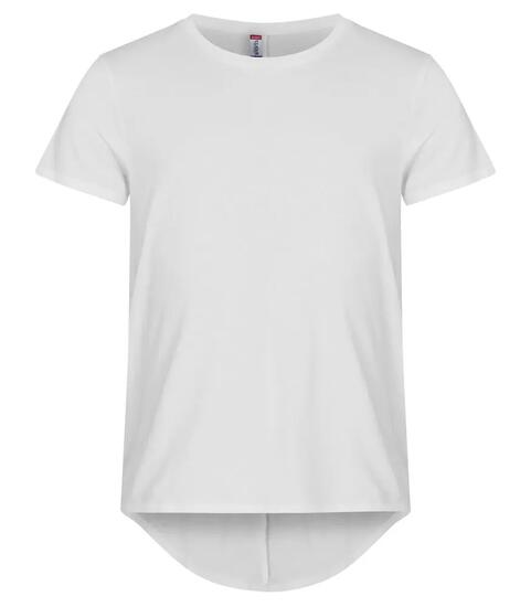 clique T-shirt homme Brooklyn en coton blanc, coupe relaxed et + long