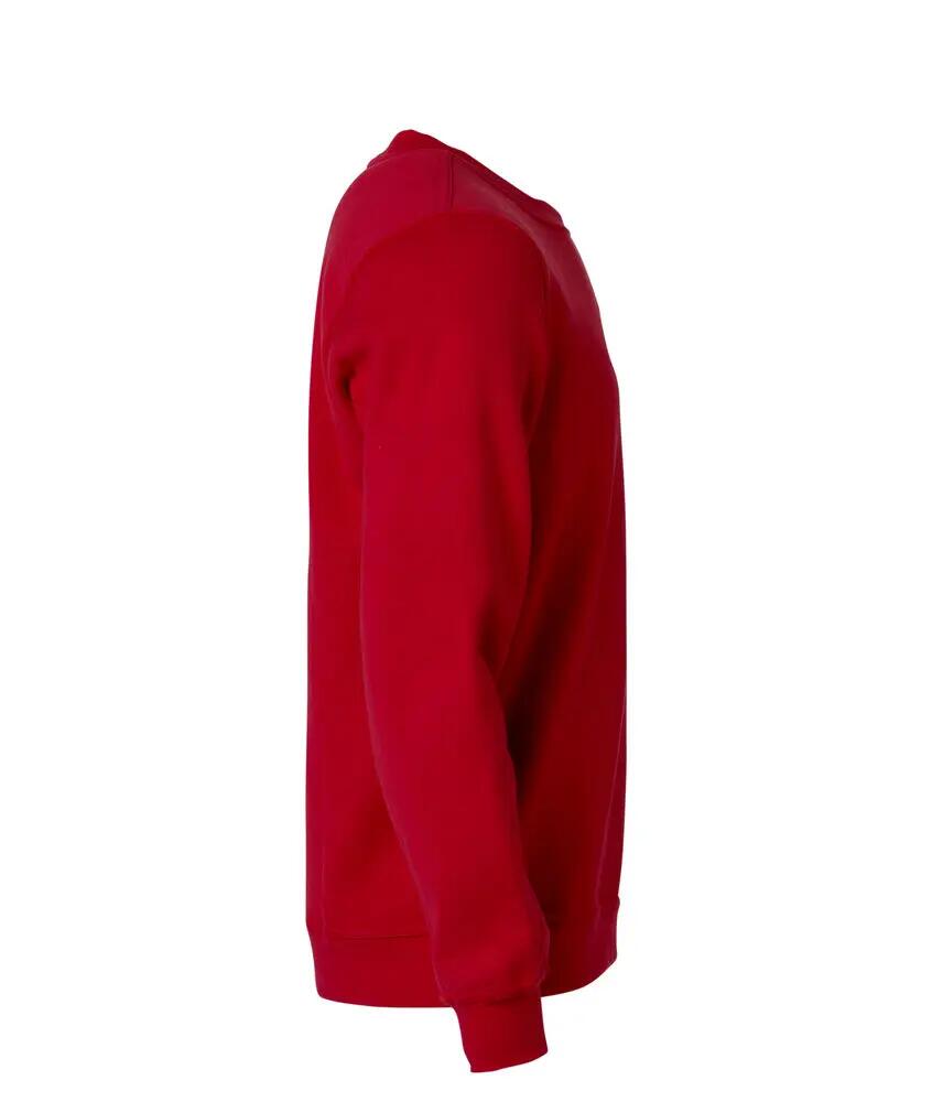 clique Basic Roundneck felpa girocollo unisex rossa 4XL 4/4