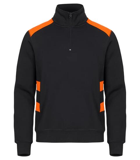 clique Ambition Half Zip Bluza półgolf kontrastowa odblaskowa