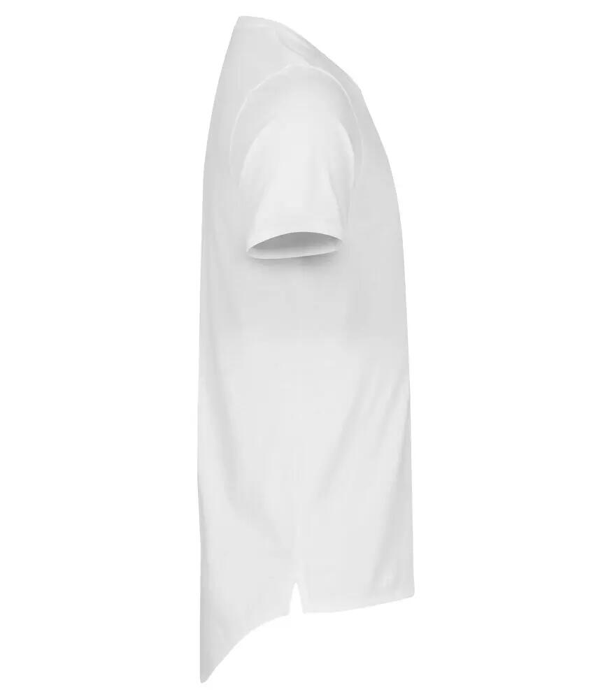 clique T-shirt homme Brooklyn en coton blanc, coupe relaxed et + long 4/4