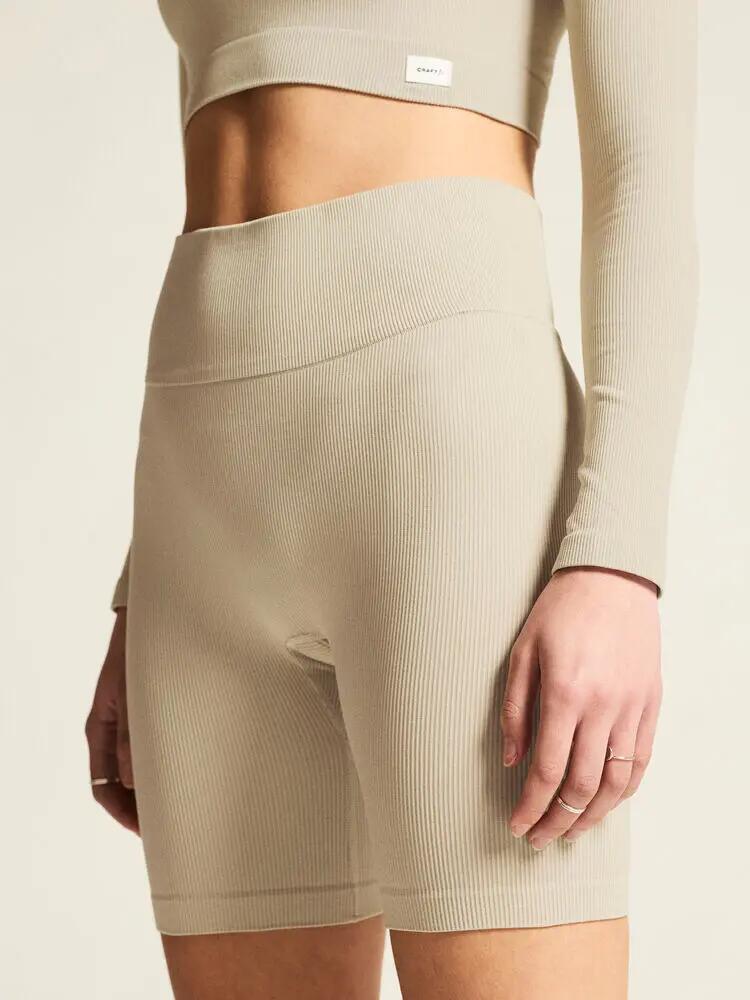 craft Collective Rib Short Tights W – Calças curtas caneladas confortáveis 3/7