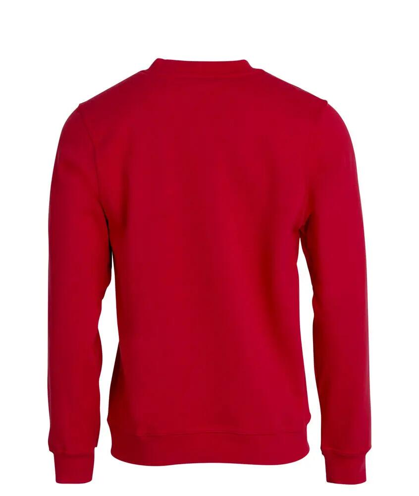 clique Basic Roundneck felpa girocollo unisex rossa 4XL 2/4