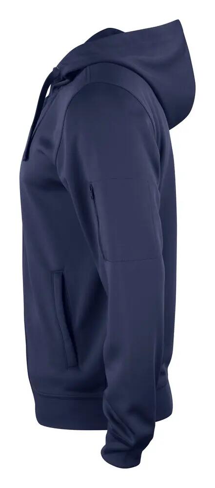 clique Basic Active Hoody Full Zip – sudadera con capucha y cremallera, dark 3/4
