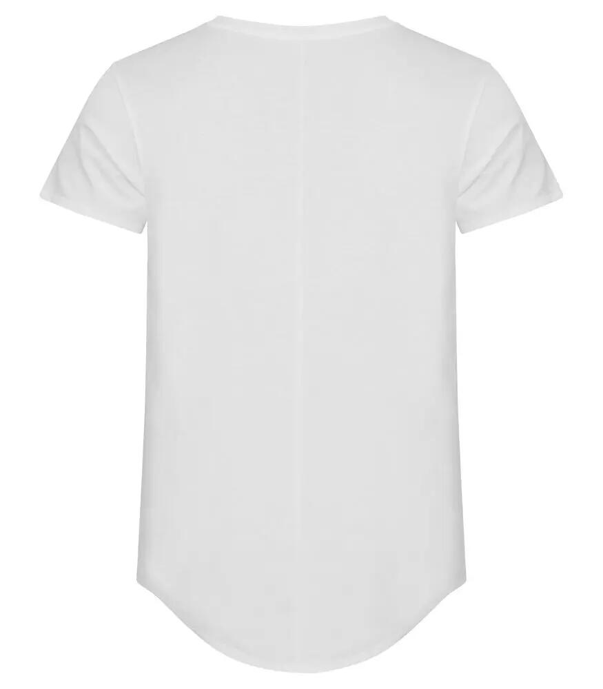 clique T-shirt homme Brooklyn en coton blanc, coupe relaxed et + long 2/4