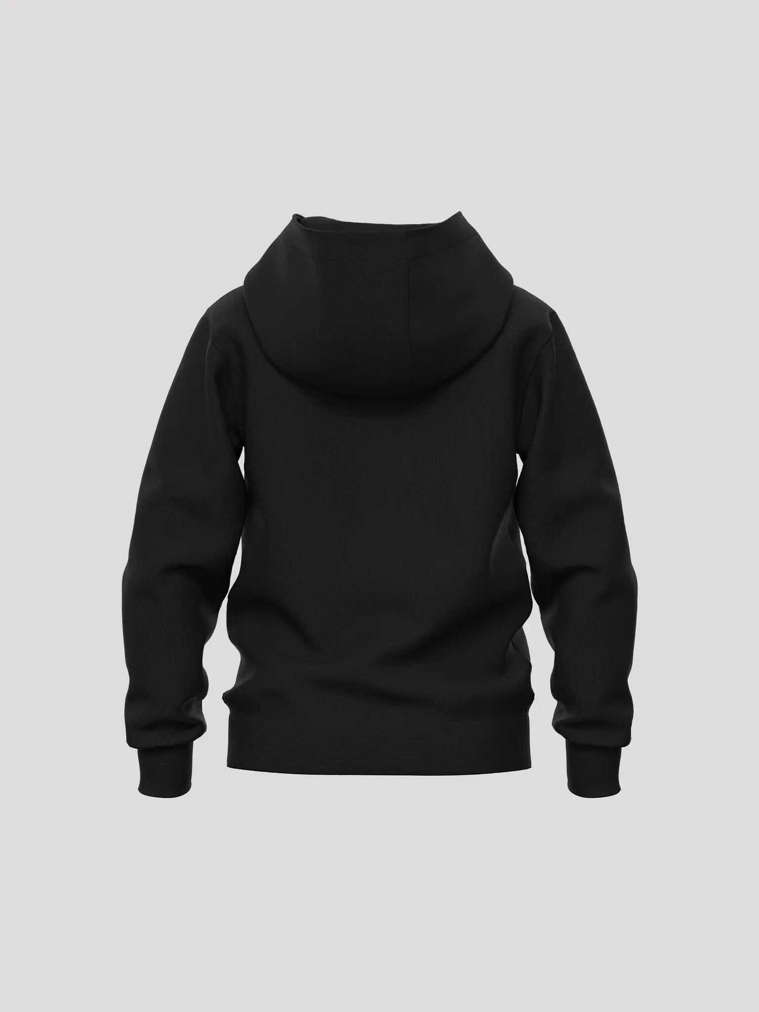 bjorn_borg BORG ESSENTIAL 1 HOODIE junior em poliéster reciclado – BLACK BEAUTY 2/4