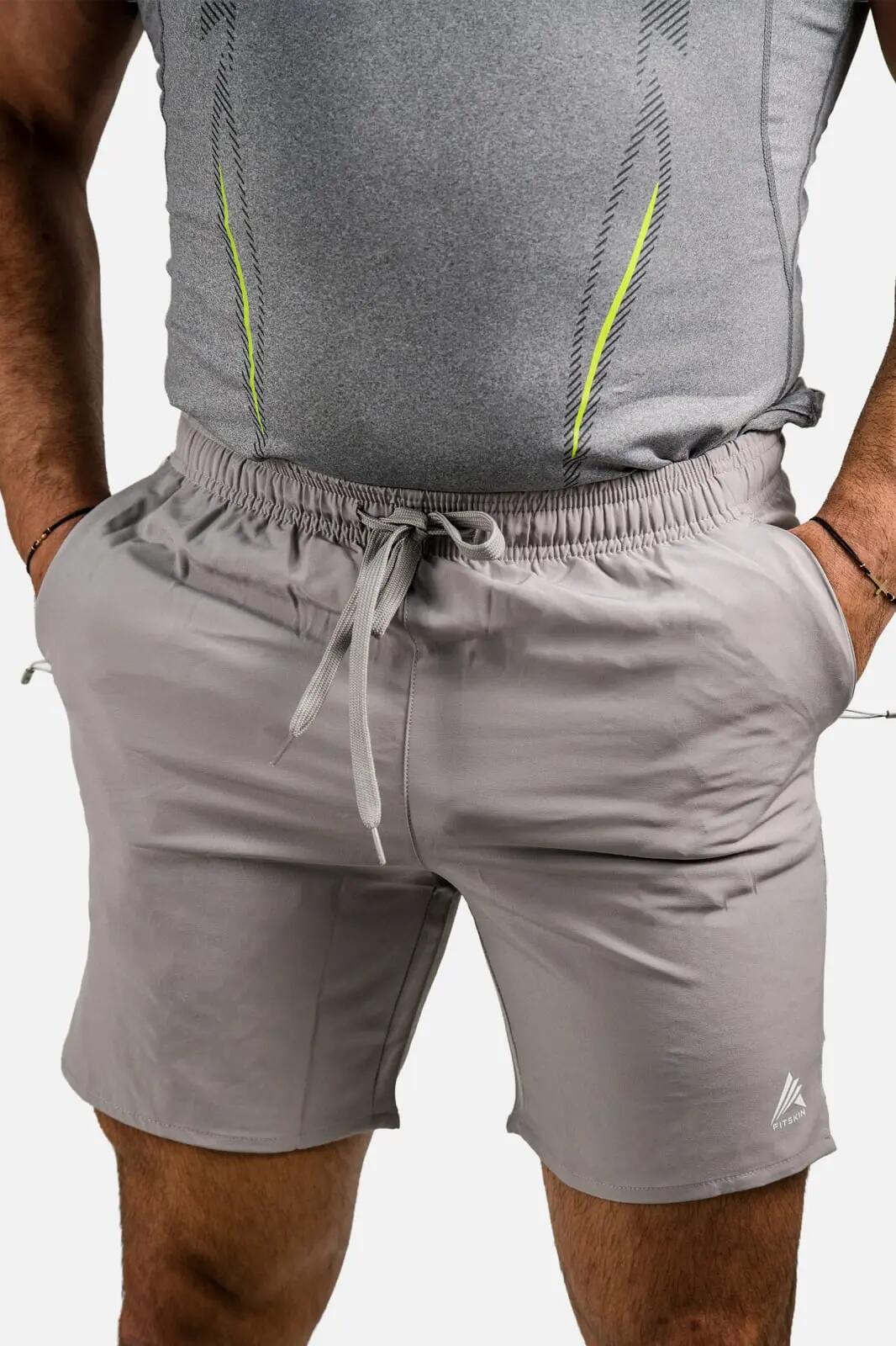 Pantaloni scurti FITSKIN Aeroflex Pulse Iron Smoke