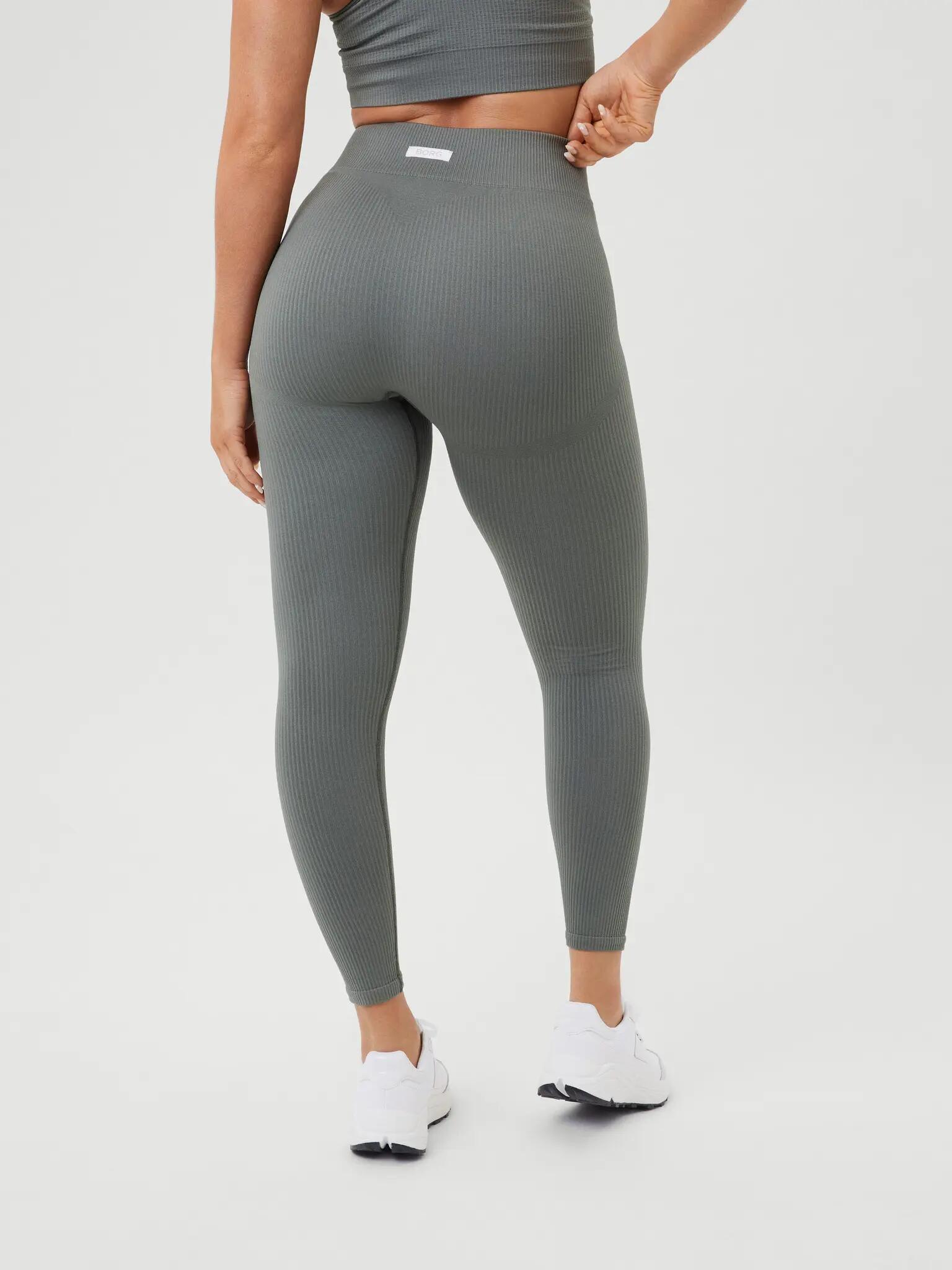bjorn_borg ALICE SEAMLESS RIB TIGHTS – SEDONA SAGE 4/4