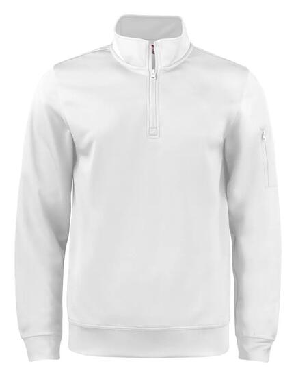 clique Sweat demi-zip Basic Active en polyester blanc