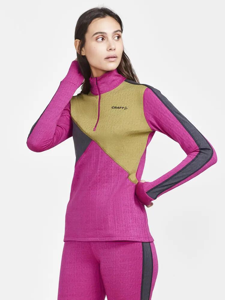 craft ADV Nordic Wool HZ W – Jersey meio-zíper em lã merino técnica 2/6