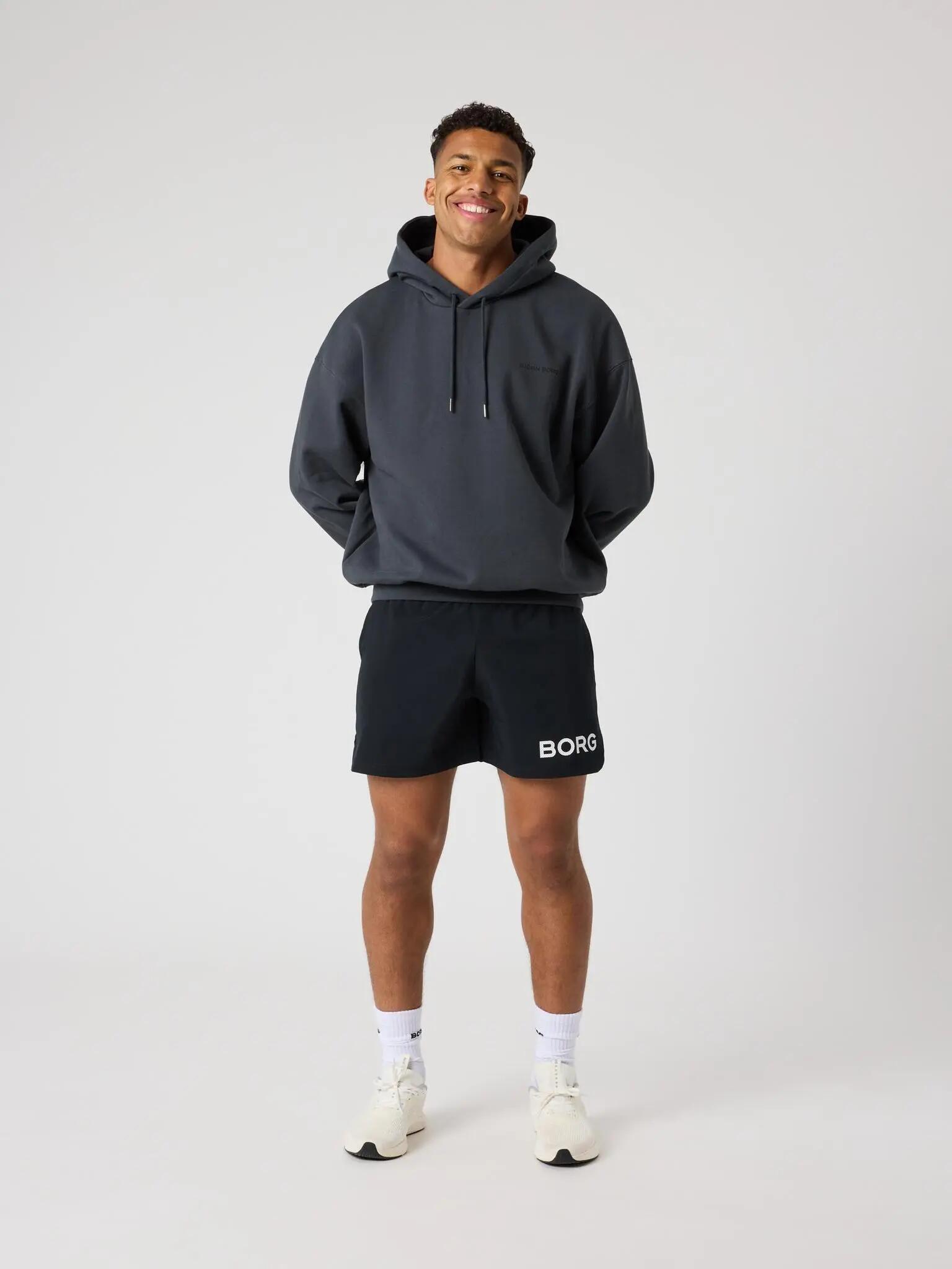 bjorn_borg BORG OVERSIZED HOODIE - ASPHALT 3/5