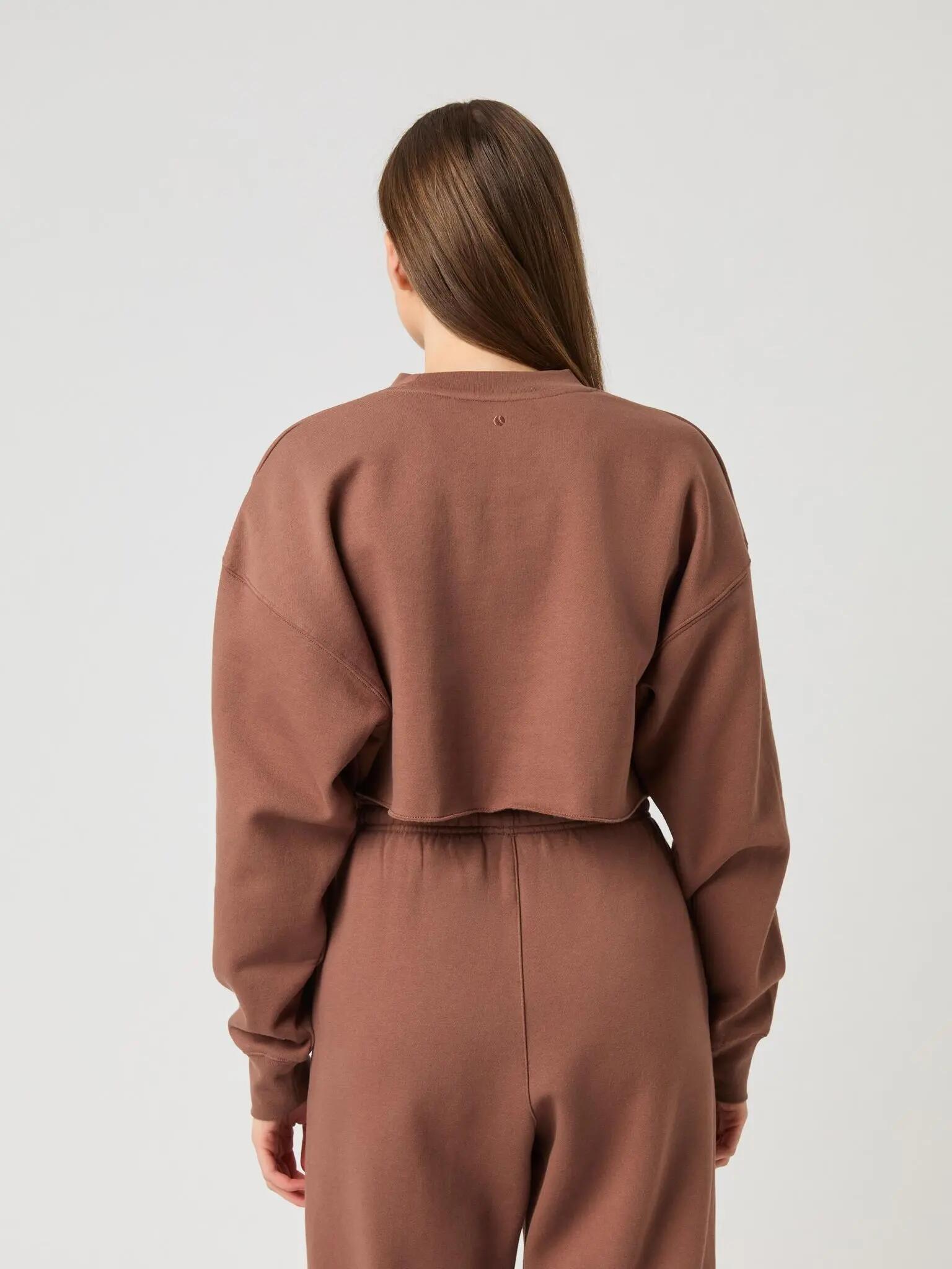 bjorn_borg STUDIO OVERSIZED CROPPED SWEATSHIRT mulher ACORN 2/4