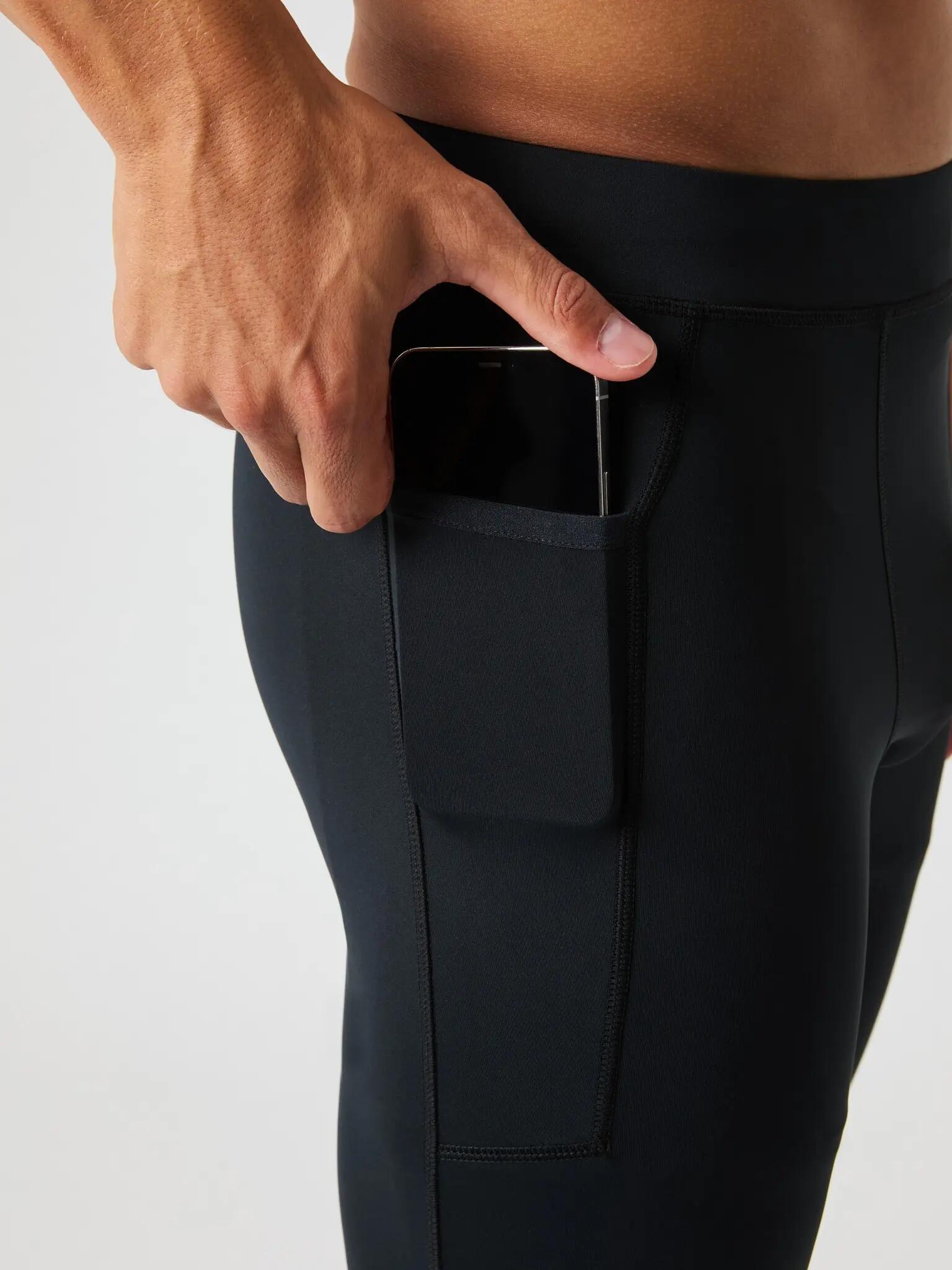 bjorn_borg BORG PERFORMANCE TIGHTS em poliéster reciclado - BLACK BEAUTY 4/5