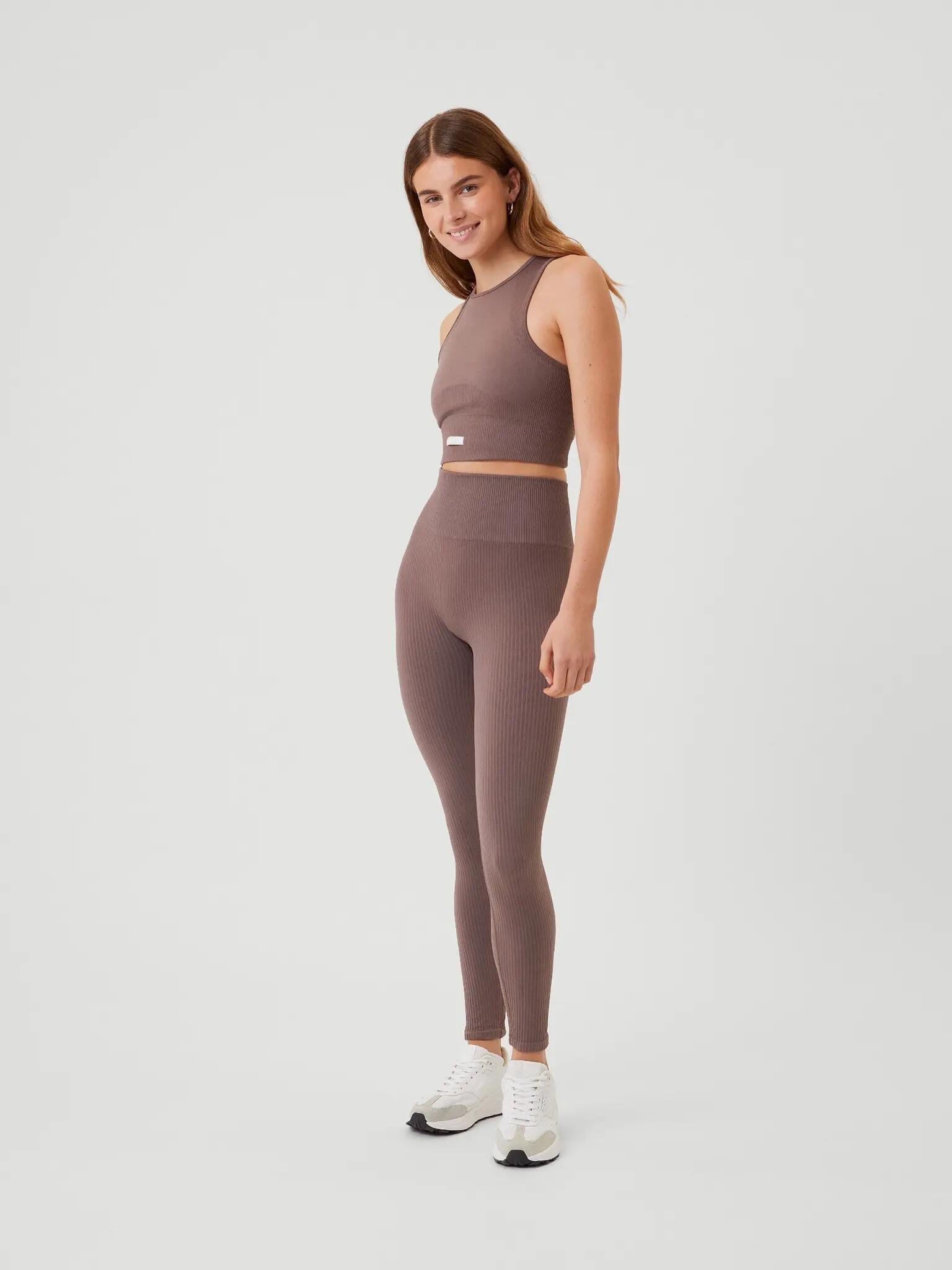 bjorn_borg STUDIO SEAMLESS RIB TIGHTS — SPARROW 3/4