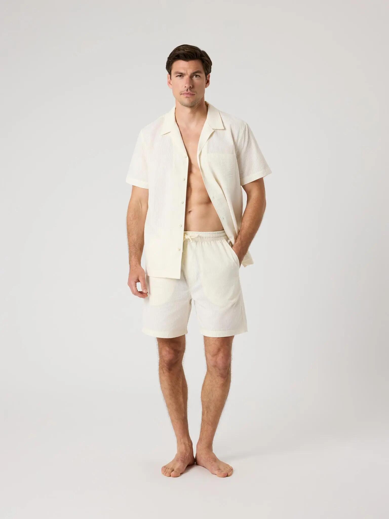 bjorn_borg BORG SEERSUCKER RESORT SHORTS Bio-Baumwolle – TOFU 3/4