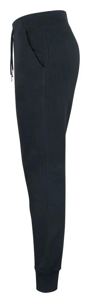 clique Premium OC Pants Women — pantaloni in cotone biologico misto, nero 3/4