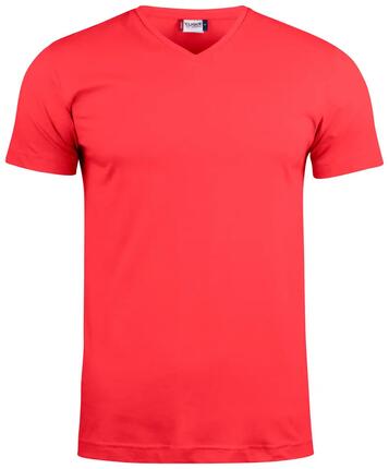 clique Basic-T V-neck pour homme — T-shirt col V, coupe ajustée