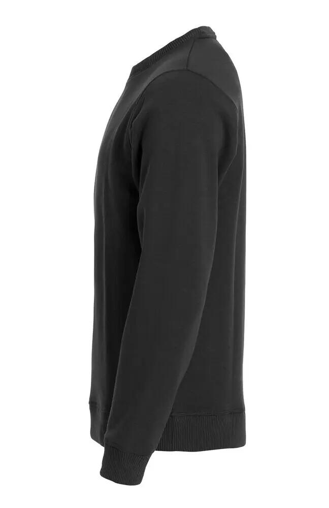 clique Classic Roundneck felpa girocollo unisex con tasca zip nascosta 3/4