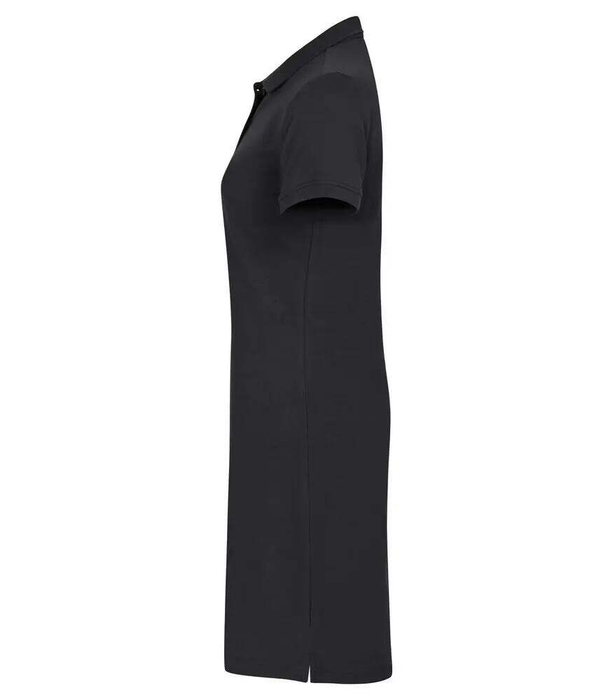 clique vestito polo Marietta in cotone nero 3/4