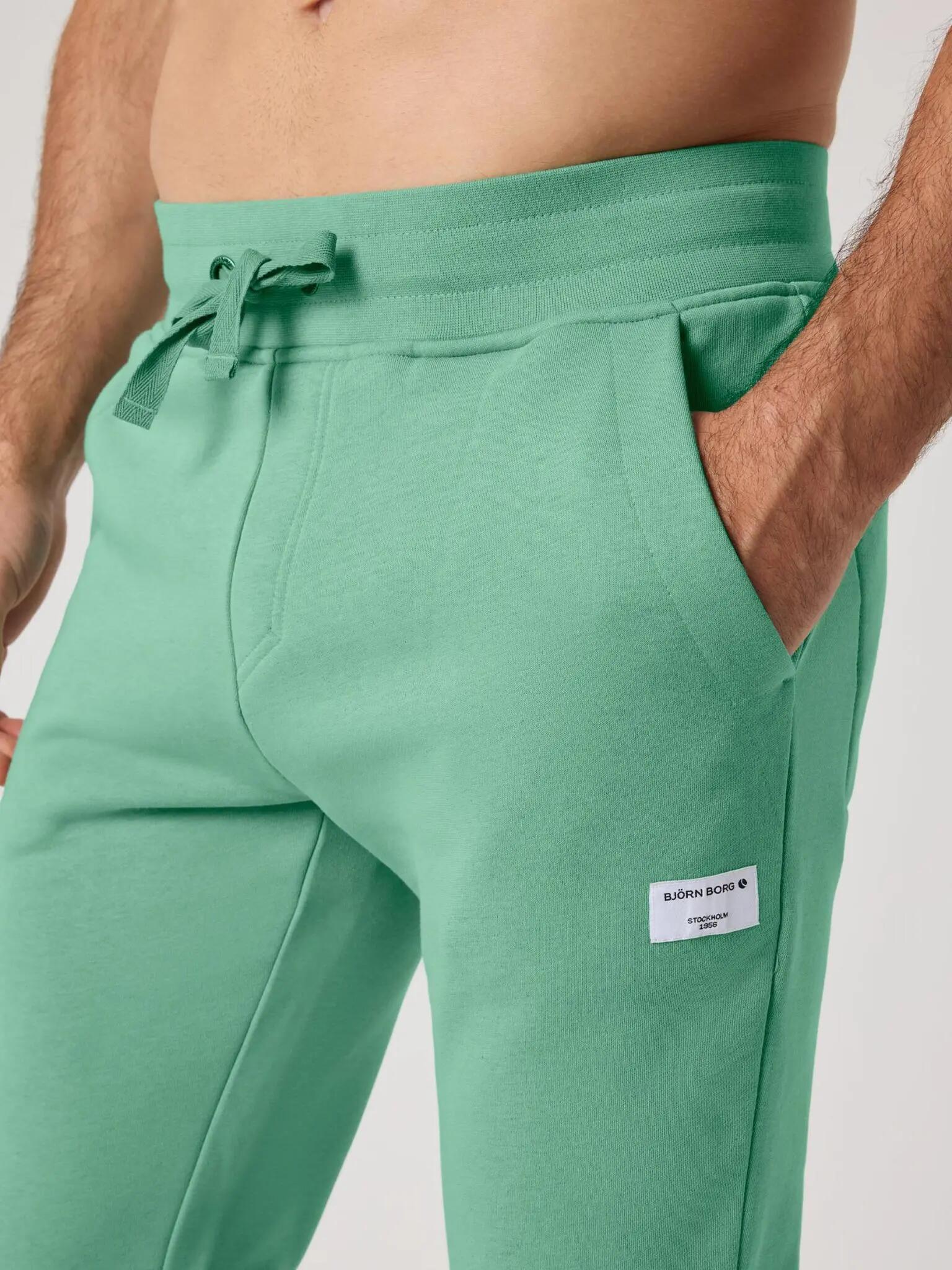 bjorn_borg CENTRE TAPERED SWEATPANTS – MALACHITE GREEN 4/4