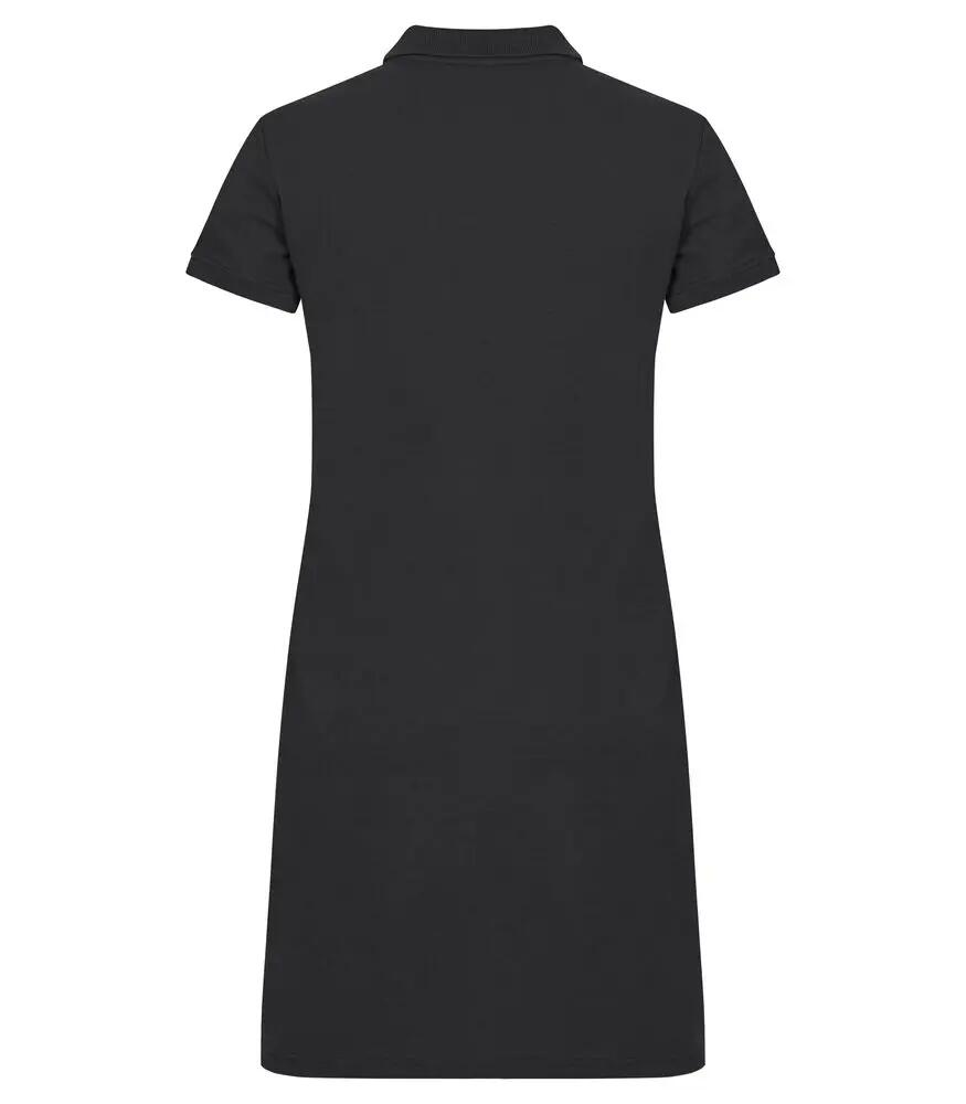 clique vestito polo Marietta in cotone nero 2/4