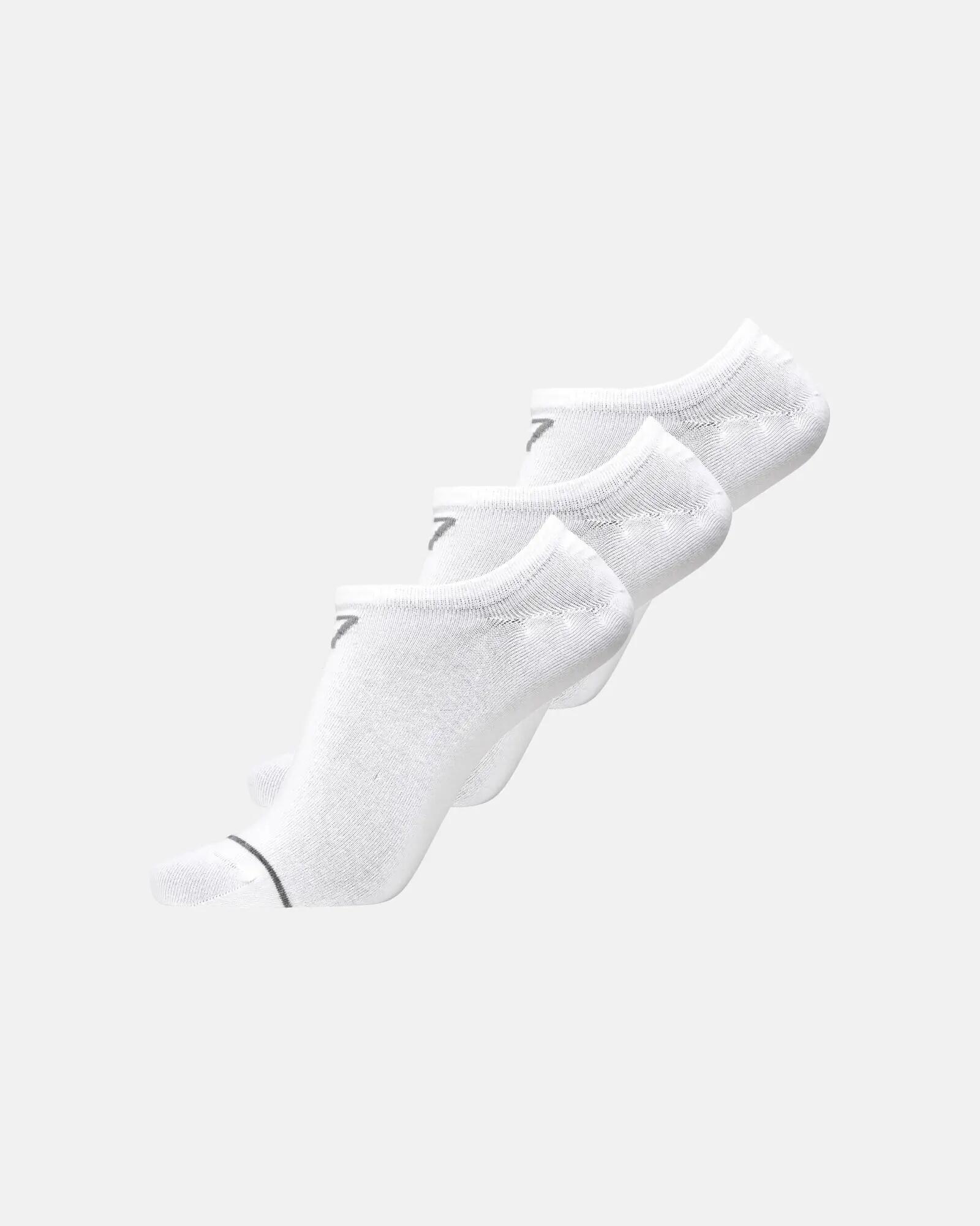 cr7 CR7 footies bamboo 3 pack - invisibles en bambou blanc 2/3