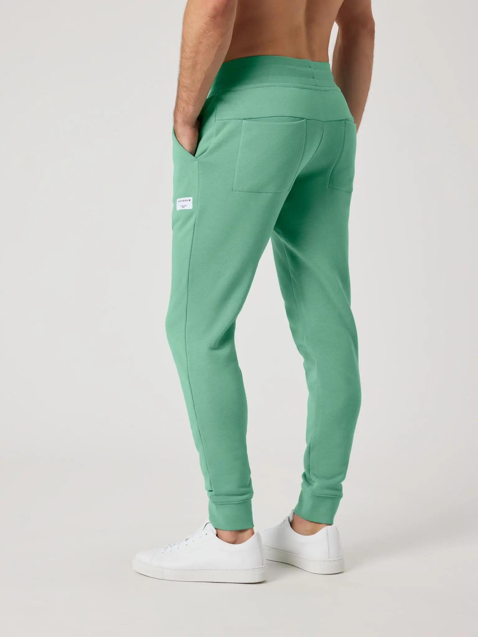 bjorn_borg CENTRE TAPERED SWEATPANTS – MALACHITE GREEN 2/4