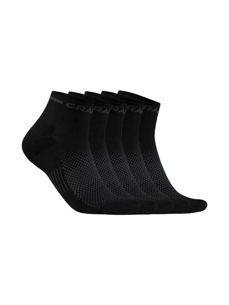 craft Active Mid Sock 5-Pack - Zwart, ademend en ondersteunend 3/6