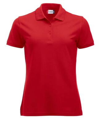 Clique manhattan women poloshirt rood, katoen-polyester