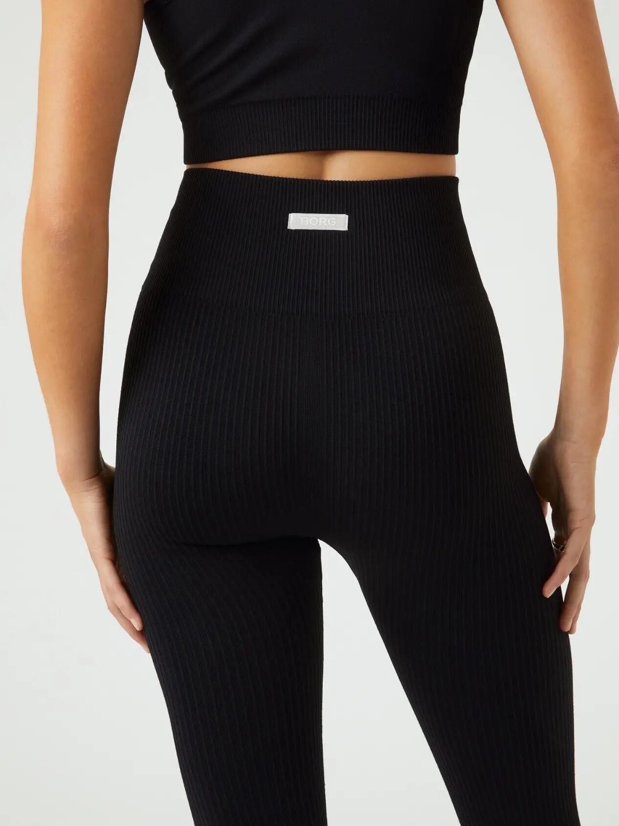 bjorn_borg STUDIO SEAMLESS RIB TIGHTS - BLACK BEAUTY 4/5