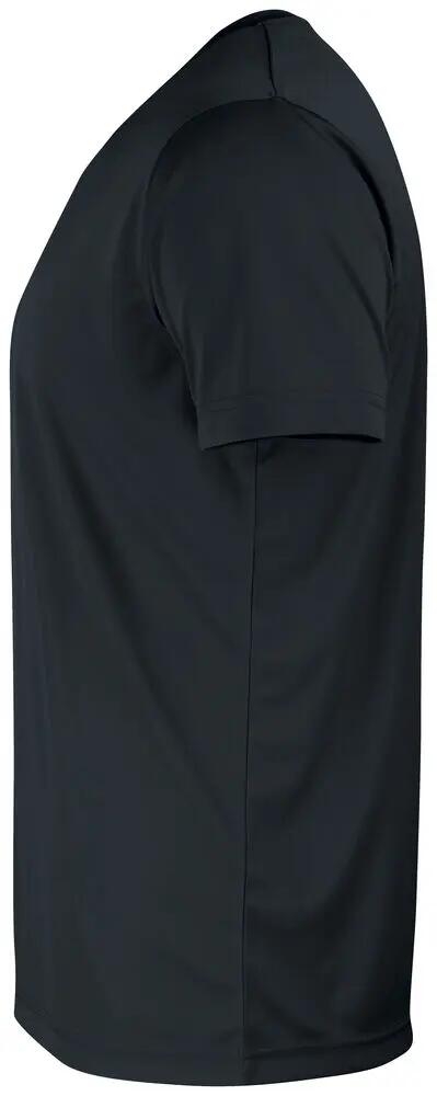 clique Basic Active-T Heren T-shirt polyester, zwart 3/4