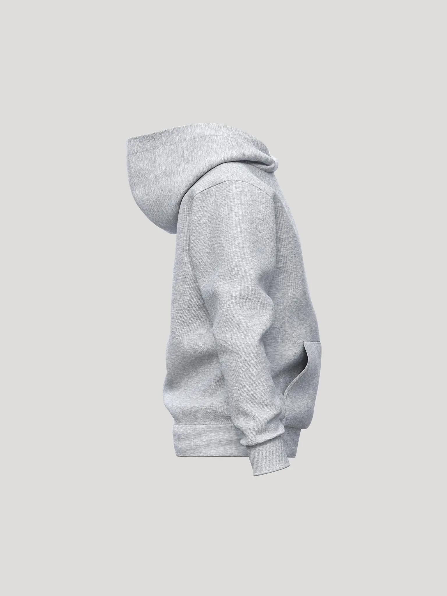 bjorn_borg BORG ESSENTIAL 1 HOODIE Junior en polyester recyclé – LIGHT GREY 4/4