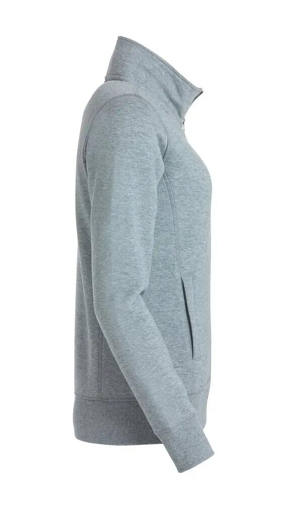 clique Classic Cardigan Women — cardigan sweatshirt cinza mesclado 4/4