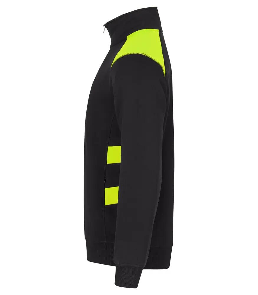 clique Ambition Half Zip sweater hoge zichtbaarheid 3/4
