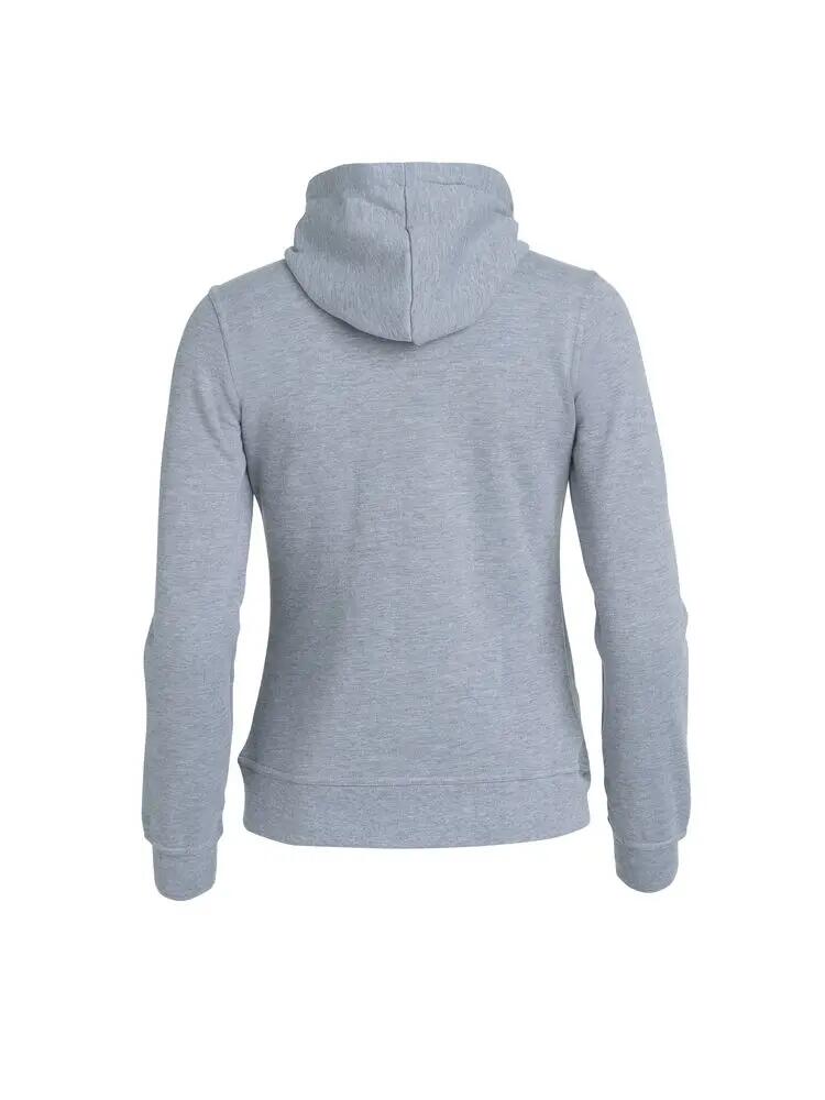clique Basic Hoody Full Zip Women - felpa con cappuccio grigio mélange 2/4