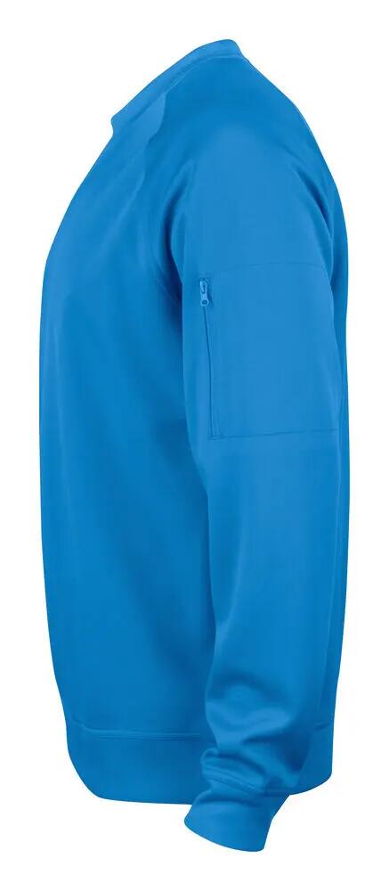 clique Basic Active Roundneck sweatshirt 100% poliéster – royal blue 3/4